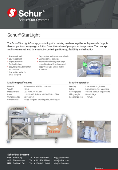 Schur®StarLight Non-Food Applications