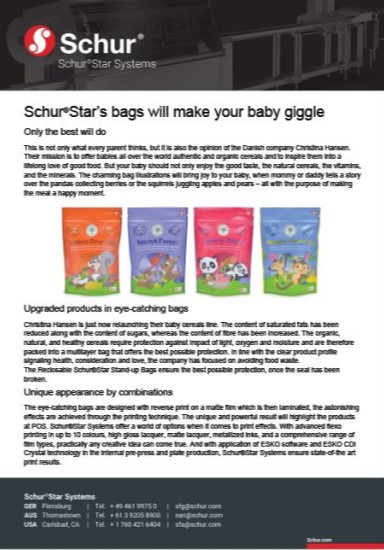 Christina Hansen: Schur®Star’s bags will make your baby giggle