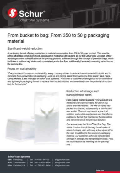 Ecolab: From 350g to 50g of packaging material
